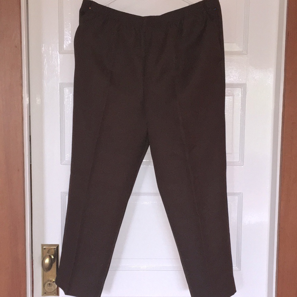 Alfred dunner size 14 poly elastic waist,for comfort pleats down legs BOGO SALE - Picture 1 of 4